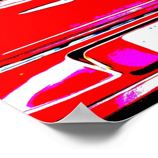 De Auto's van het verkeer in het Poster van de Kun (Hoek)