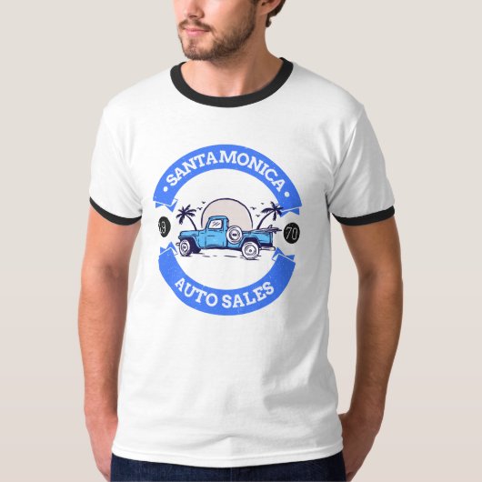 De Autoverkoop van Santa Monica T-shirt (Voorkant)
