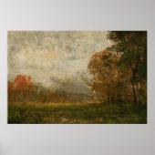 De Autumn Landscape Herfst behandelt  het Schilder Poster (Voorkant)
