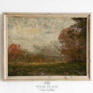 De Autumn Landscape Herfst behandelt  het Schilder Poster