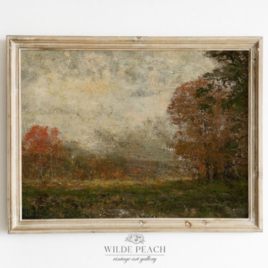 De Autumn Landscape Herfst behandelt  het Schilder Poster