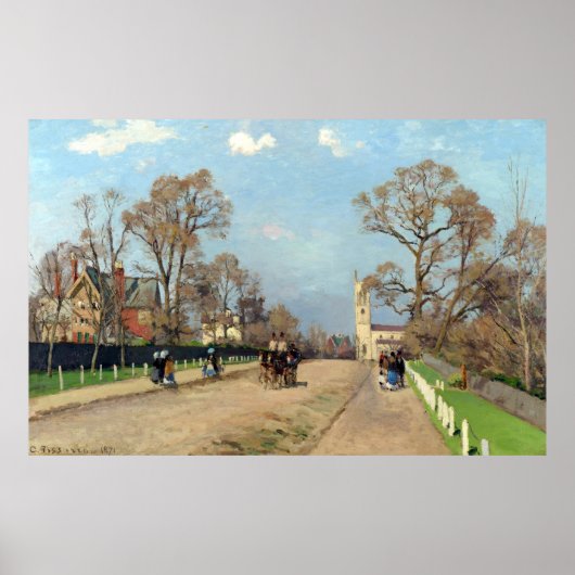 De Avenue Sydenham Camille Pissarro Poster (Voorkant)