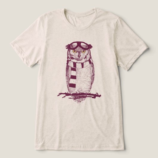 De aviator Tri-Blend shirt (Design voorkant)