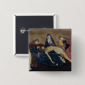 De Avignon Pieta, 1450-60 Vierkante Button 5,1 Cm (Voorkant /achterkant)