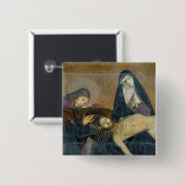De Avignon Pieta, 1450-60 Vierkante Button 5,1 Cm (Voorkant /achterkant)