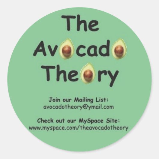 De avocado theorie sticker #1 (Voorkant)
