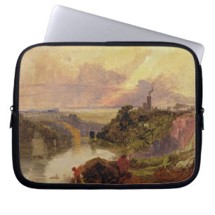 De Avon Gorge op Sunset (olie op papier) Laptop Sleeve