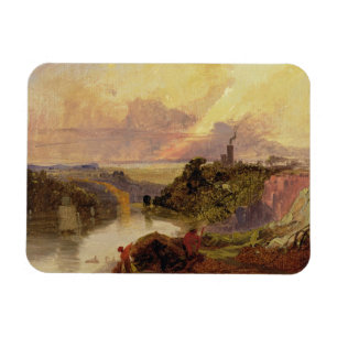 De Avon Gorge op Sunset (olie op papier) Magneet
