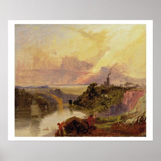 De Avon Gorge op Sunset (olie op papier) Poster (Voorkant)
