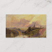 De Avon Gorge op Sunset (olie op papier) Visitekaartje (Achterkant)