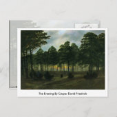 De avond door Caspar David Friedrich Briefkaart (Voorkant / Achterkant)
