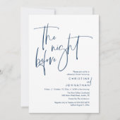 De avond ervoor, Casual bruiloft repetitie diner Kaart (Voorkant)