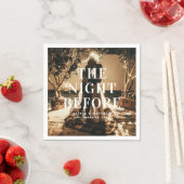 De avond ervoor. Elegante minimalistische bruiloft Servet (Insitu)