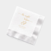 De avond ervoor, repetitie diner folie servetten (Links)