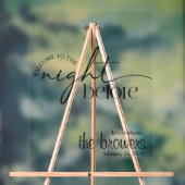 De avond ervoor, repetitiediner, bruiloft acryl bord (Neutraal)