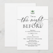 De avond ervoor, TWAS bruiloft repetitie diner Kaart (Voorkant / Achterkant)