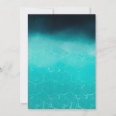 De avond van het Koord licht blauwe poolpartij Swe Kaart (Achterkant)