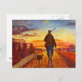 De avond van Sun Best Buddies Sunset on Fields Bri Briefkaart (Voorkant / Achterkant)