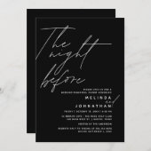 De avond voor bruiloft repetitie diner feest t1 kaart (Voorkant / Achterkant)