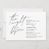 De avond voor bruiloft repetitie diner feest t1 kaart (Voorkant)