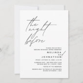 De avond voor bruiloft repetitie diner feest t1 kaart (Voorkant)