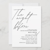 De avond voor bruiloft repetitie diner feest t1 kaart (Voorkant)