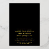 De avond voor bruiloft repetitie diner goud folie uitnodiging (Voorkant)