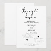 De avond voor bruiloft repetitie diner uitnodigen kaart (Voorkant / Achterkant)