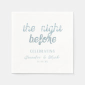 De avond voor bruiloft repetitie servetten bruilof (Voorkant)