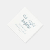 De avond voor bruiloft repetitie servetten bruilof (Hoek)