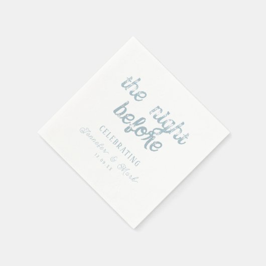 De avond voor bruiloft repetitie servetten bruilof (Hoek)