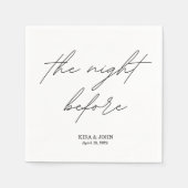 De avond voor cocktailservet servet (Voorkant)