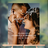 De avond voor de bruiloft diner teken acryl bord (Neutraal)