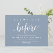 De avond voor de bruiloft, modern repetitiediner kaart (Staand voorkant)