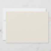 De avond voor de bruiloft, modern repetitiediner kaart (Achterkant)