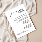 De avond voor de bruiloft Rehearsal Dinner Briefkaart