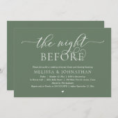 De avond voor de bruiloft, repetitie diner dansen kaart (Voorkant / Achterkant)