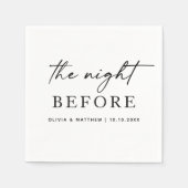 De avond voor de bruiloft repetitie diner. Modern Servet (Voorkant)