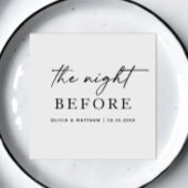 De avond voor de bruiloft repetitie diner. Modern Servet