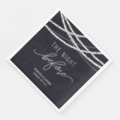 De avond voor de bruiloft repetitie Dinner Paper D Servet (Hoek)