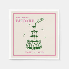De avond voor de bruiloft servetten