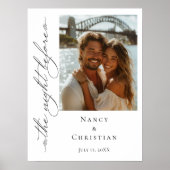 De avond voor de foto welkomstbord poster (Voorkant)