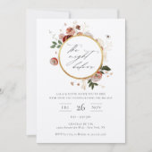 De avond voor de herfst bloemenuitnodiging kaart (Voorkant)