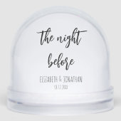 De avond voor de huwelijksrepetitie diner sneeuwbol (Voorkant)