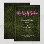 De avond voor de Pink Neon Teken repetitie Kaart (Voorkant / Achterkant)