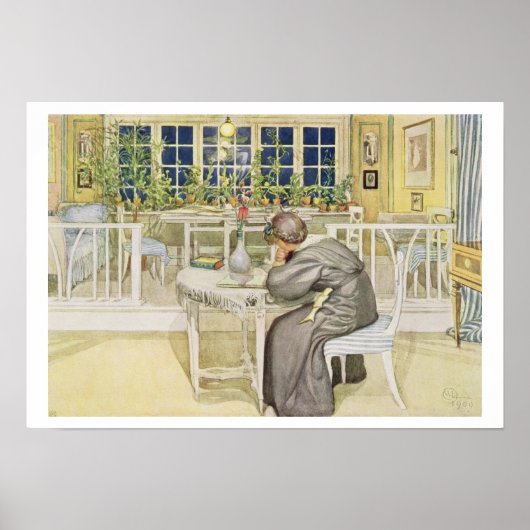 De avond voor de reis naar Engeland - Onderzoek Poster (Voorkant)