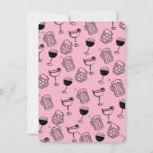 De avond voor de repetitie diner hand getrokken kaart (Achterkant)