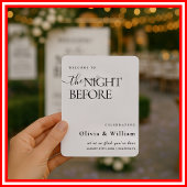 De avond voor de repetitie diner huwelijksontvangs kaart