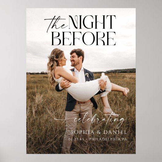 De avond voor de repetitie diner poster om te kade (Voorkant)