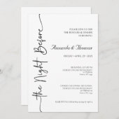 De avond voor de repetitie Dinner Foam Boards Kaart (Voorkant / Achterkant)